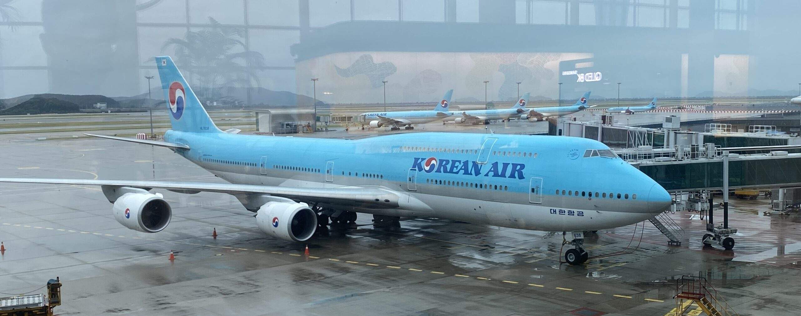 大韓航空 KE185 首爾仁川 － 台北桃園 B747-8 經濟艙體驗、飛機餐