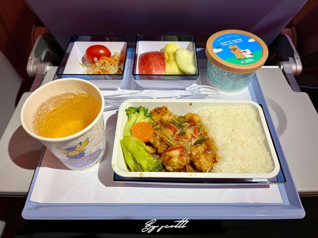 中華航空 china airlines 飛機餐